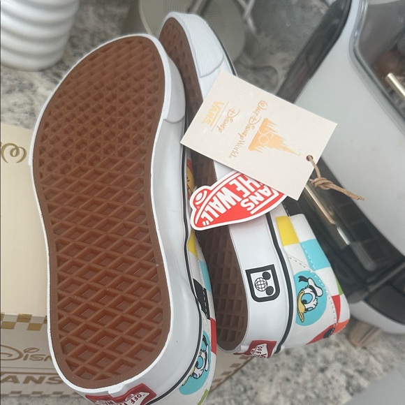 NEW Disney Slip-On Sneakers - White and Multicolor - Picture 3 of 3